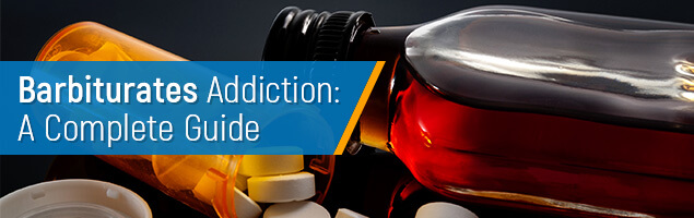 Barbiturates addiction guide concept