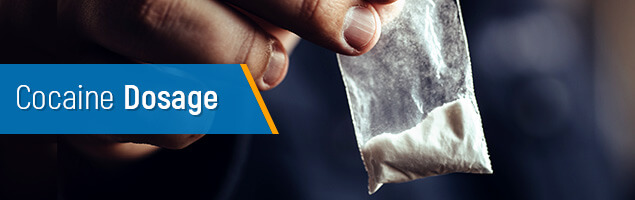 Cocaine dosage concept image.
