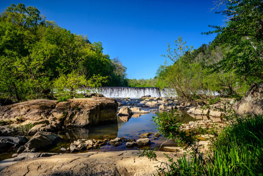 Eno River State Park in Durham, North Carolina