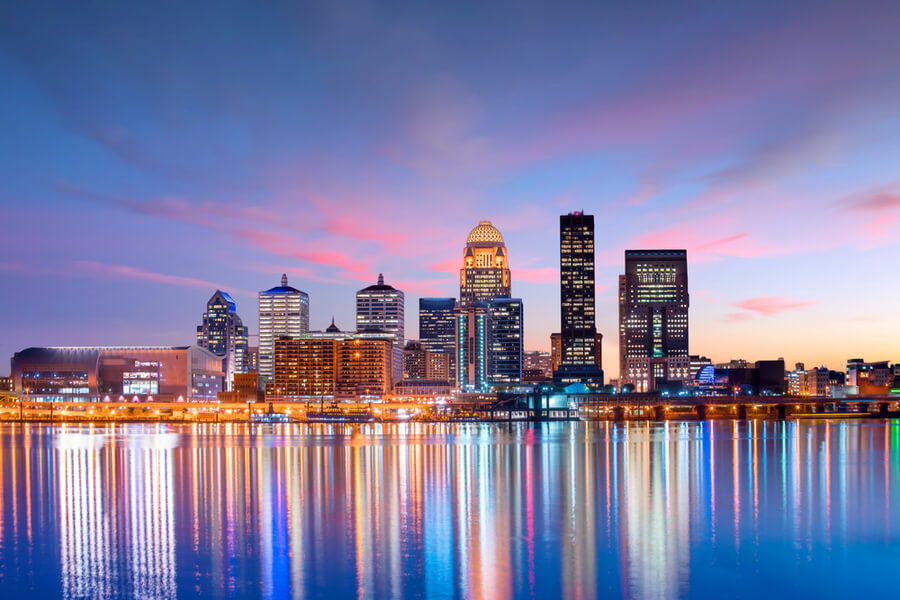 Louisville in Kentucky USA