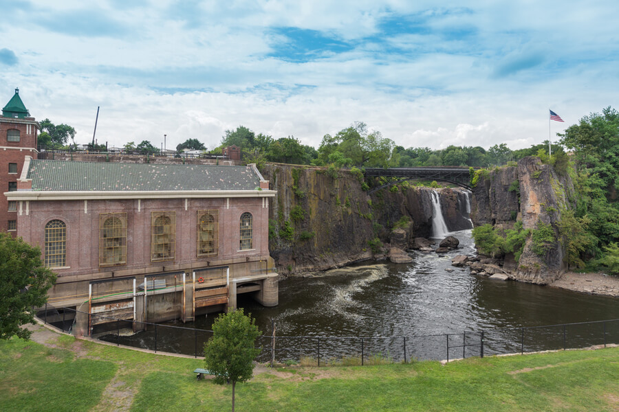 Passaic River in Paterson, NJ