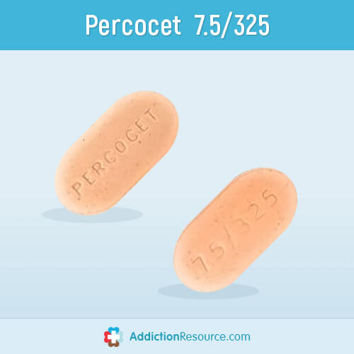 Percocet Pill Identifier What Color Do Percocet Pills Come In   Percocet 7.5 325 