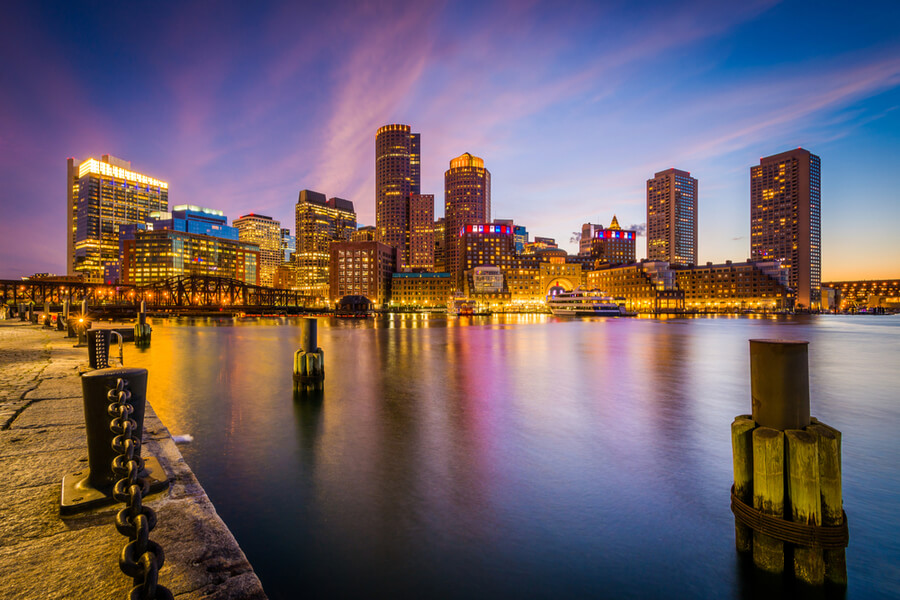 The Boston skyline