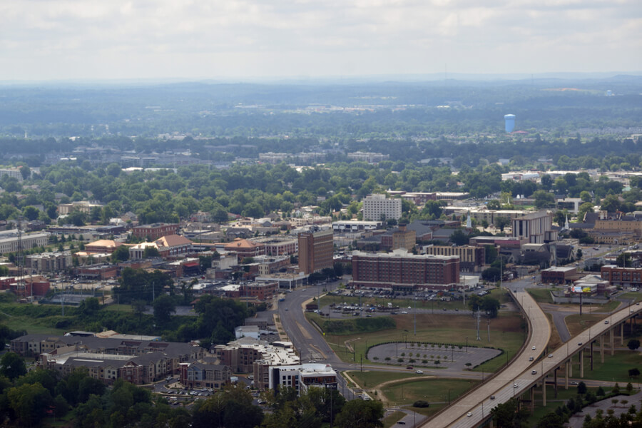 Aerial Tuscaloosa, Alabama