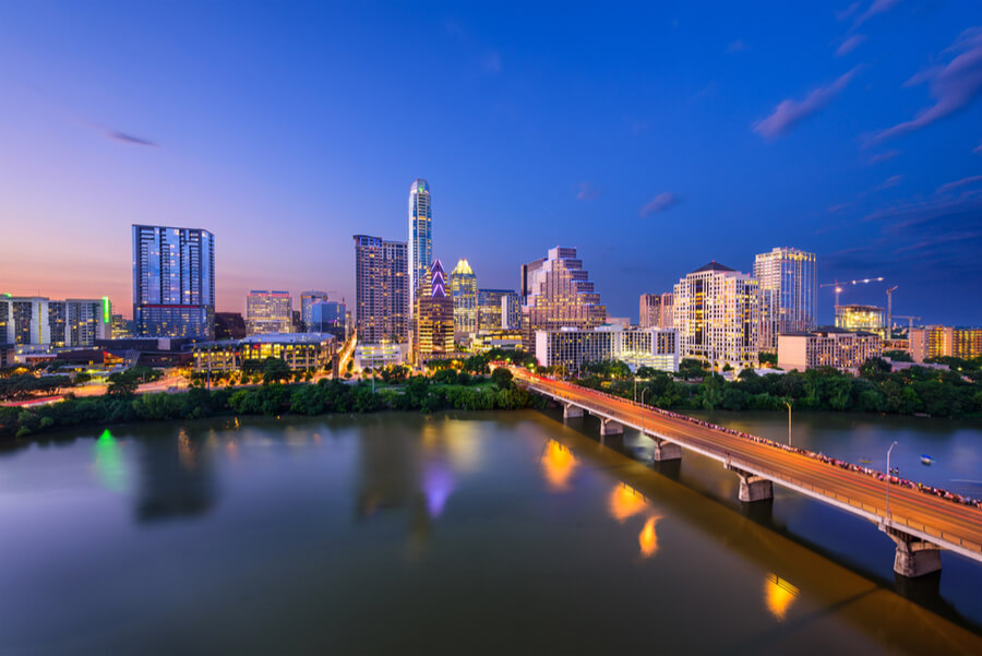 Austin, Texas, USA downtown