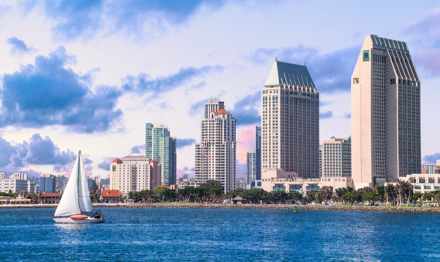 Downtown San Diego, California USA