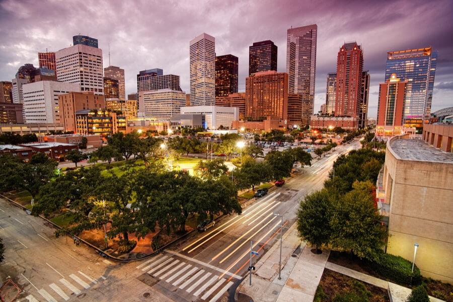 Houston Skyline at Dusk