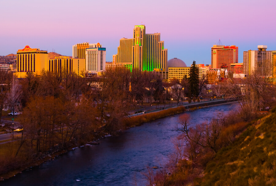 Reno at sunset