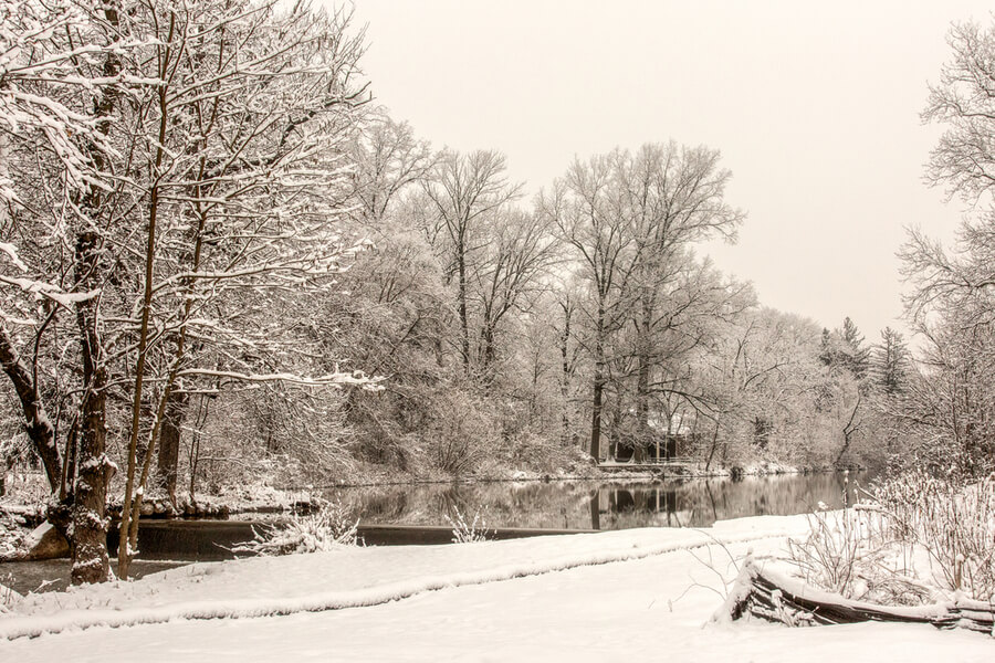 Snowfall in Sellersville, PA