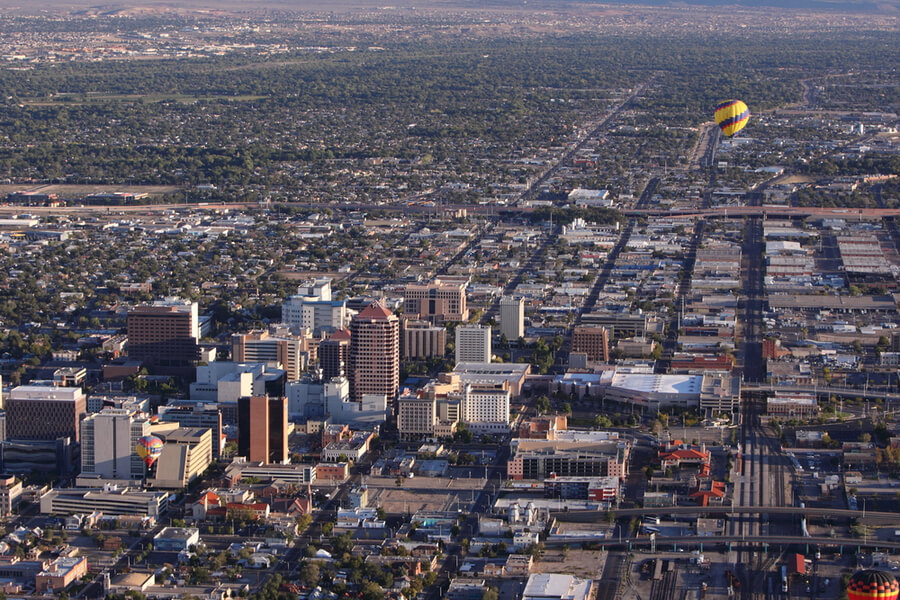 Hot balloon in Albuquerque, New Mexico