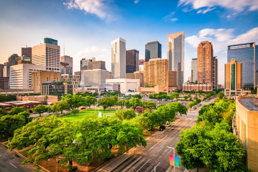 Houston, Texas, USA downtown city