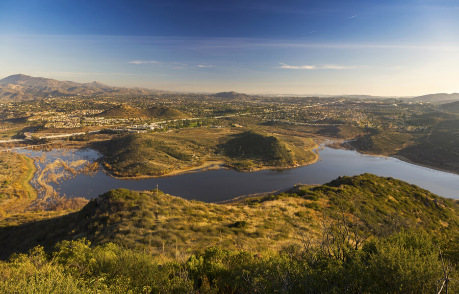Lake Hodges in San Diego County