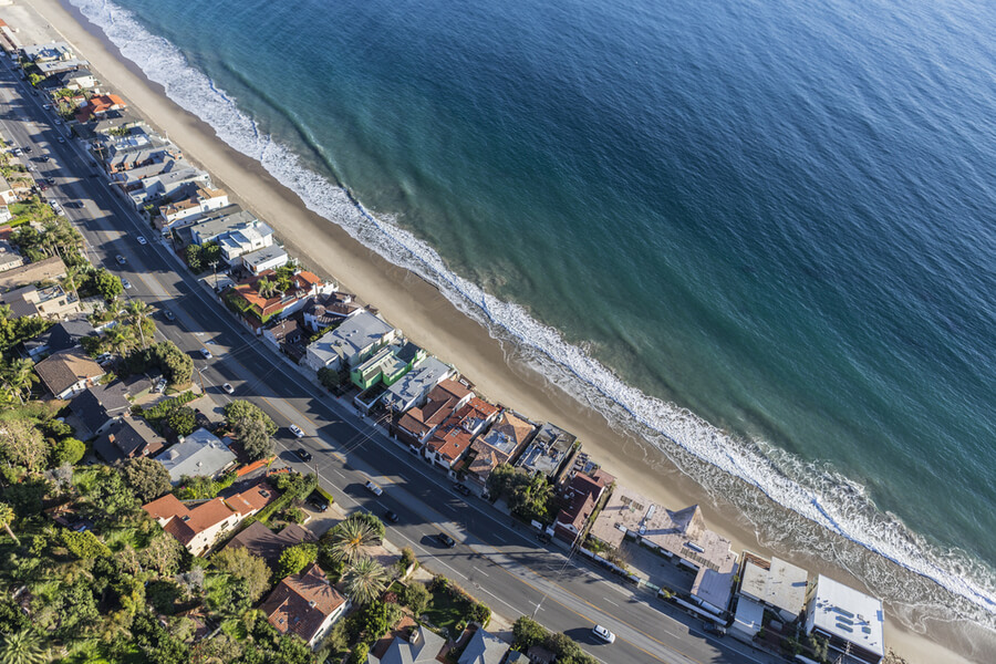 Pacific Coast Highway in Malibu California