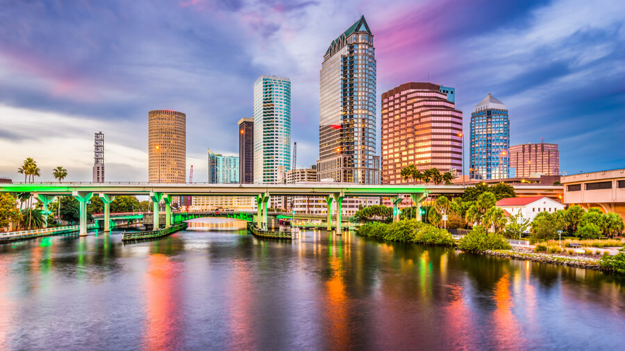 Tampa, Florida, USA downtown skyline