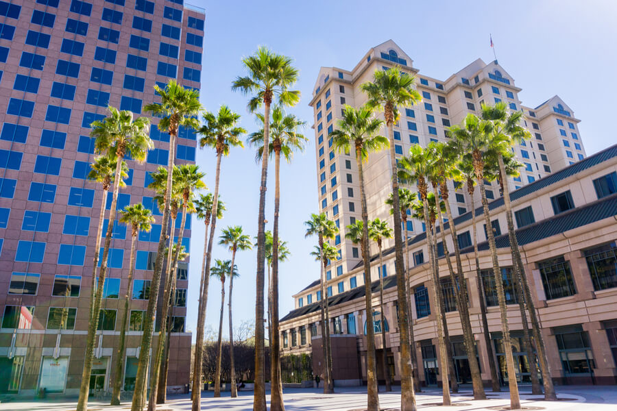 downtown San Jose, Silicon Valley, California