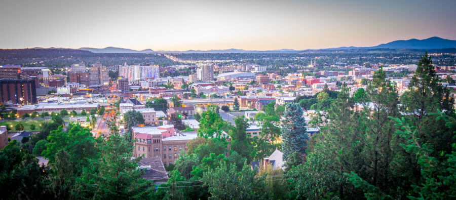 spokane washington city skyline