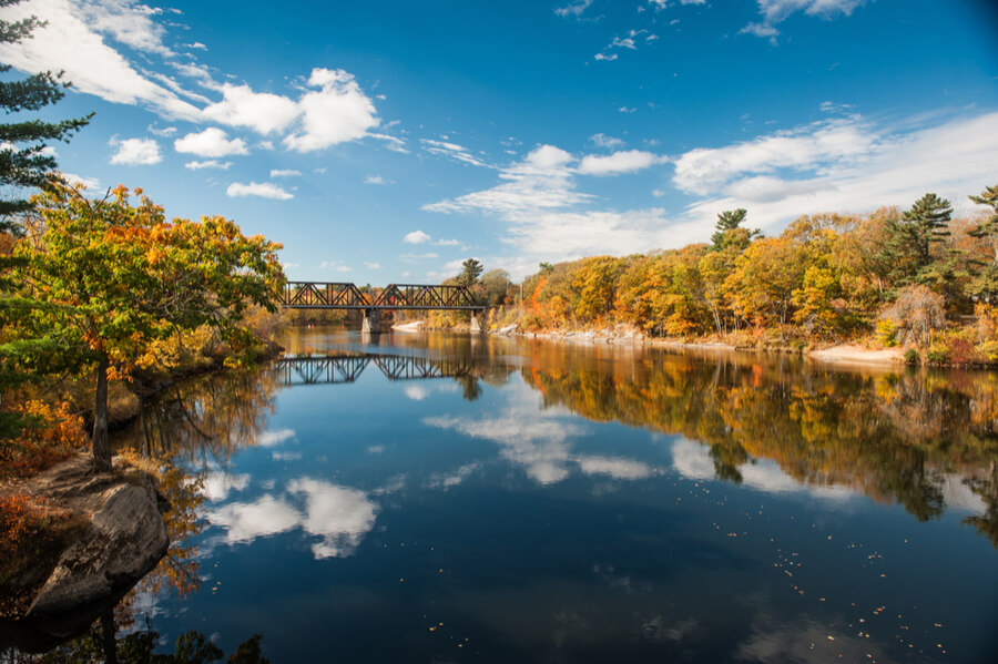 Androscoggin River in Brunswick, Maine
