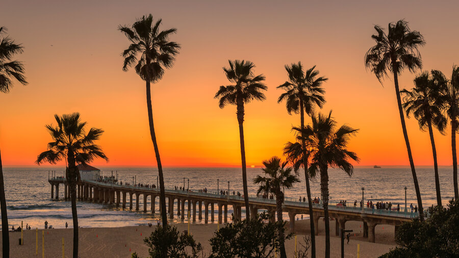Pier in California, Los Angeles, USA