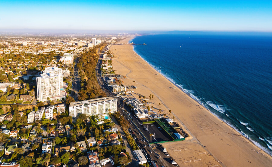 beach in Santa Monica, CA
