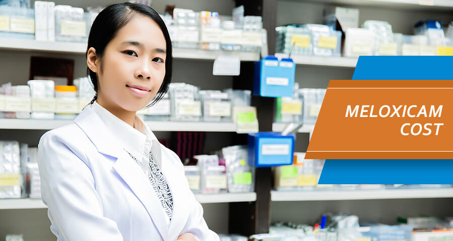 Pharmacist is checking meloxicam Cost