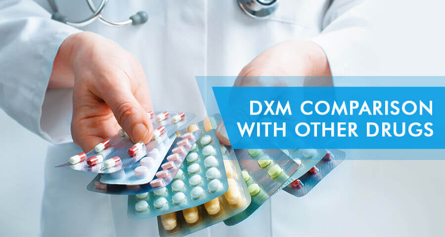how does dxm compare with other substances