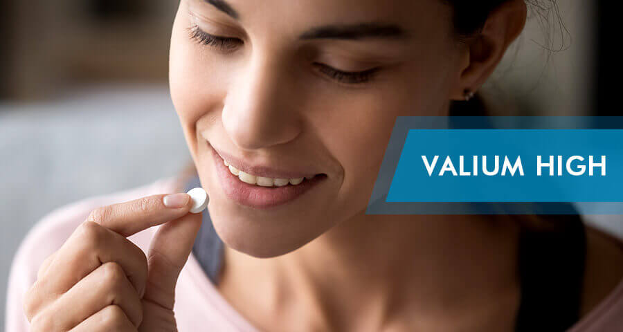 getting high on valium
