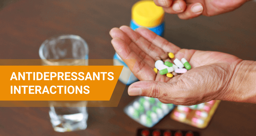 how antidepressants interact with other drugs and foods