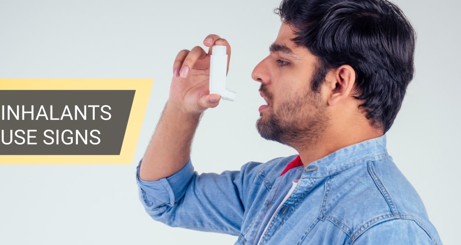 Indian Man Uses Inhalant