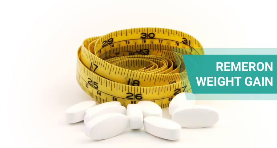 how to counteract weight gain from mirtazapine