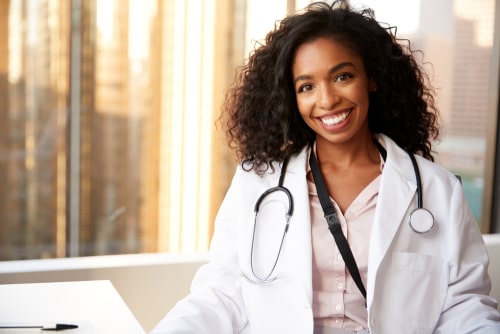 Portrait Of Smiling Female Doctor