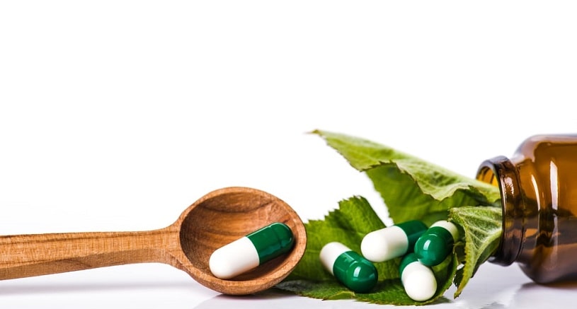 Herbal natural capsule medicine.