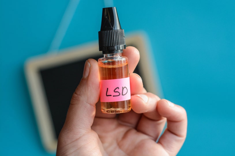 Liquid LSD in a container.