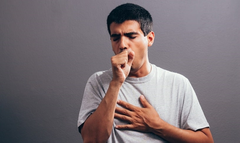 man with drug-induced asthma.