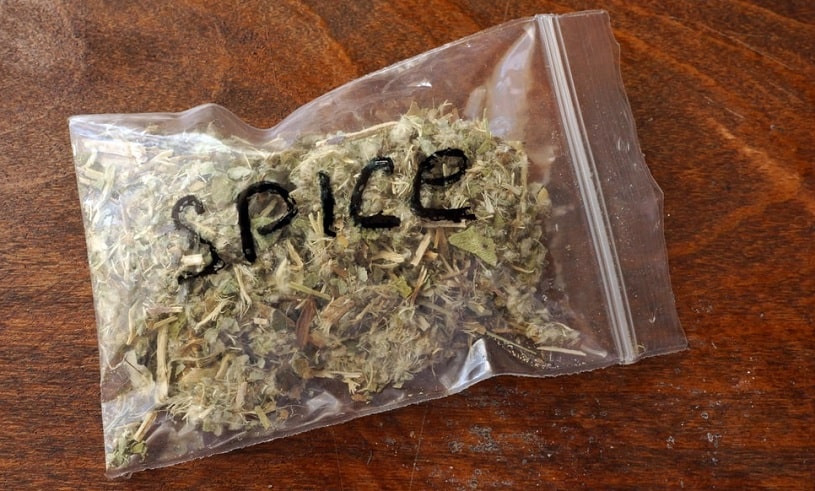 A bag of spice drug.