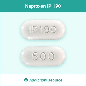 Naproxen IP 190 pill.