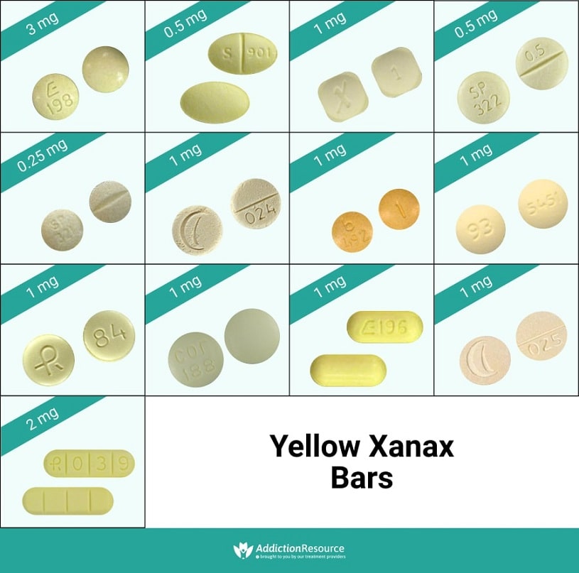 Yellow xanax bars.