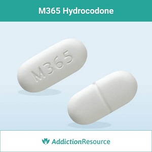 M365 Hydrocodone pill.
