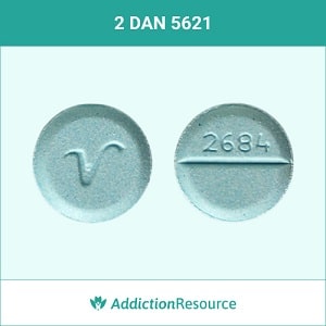 V 2684 valium pill.