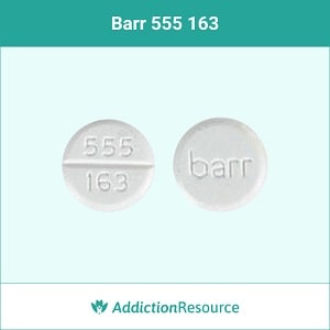 Barr 163 valium pill.