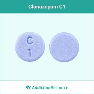 Clonazepam blue pill c1.