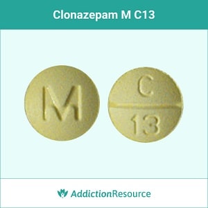 Clonazepam M-C13 pill.