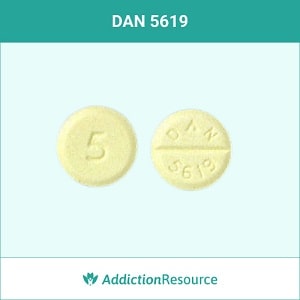 Valium pill DAN 5619.