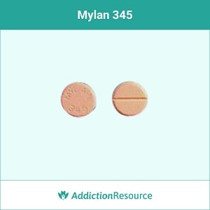 Mylan 345 orange pill.