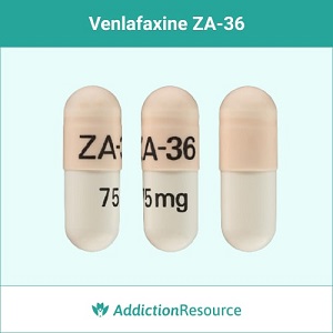 Venlafaxine ZA-36 pill.