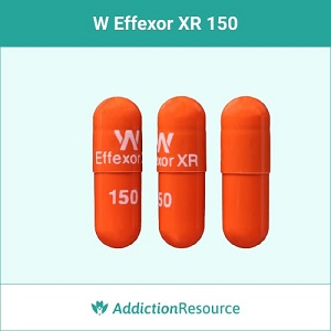 W Effexor XR 150 pill.
