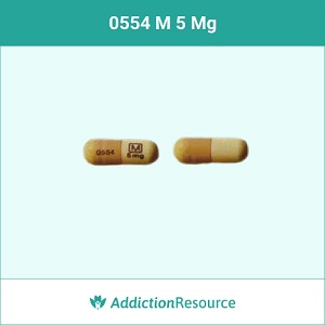 0554 M 5 mg capsule.