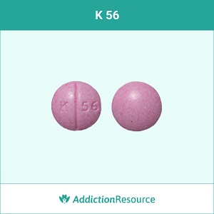 K 56 Oxycodone pill.
