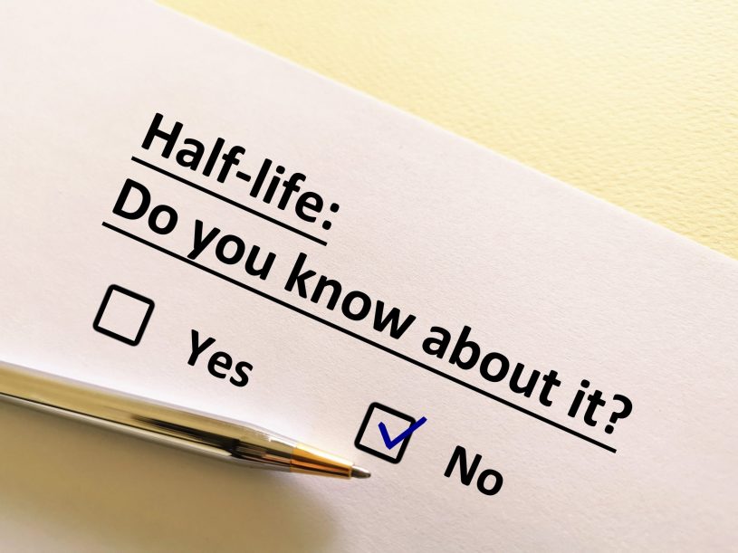 Drugs half-life questionnaire.
