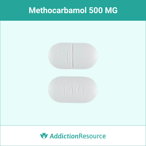 Methocarbamol 500 MG, H114.