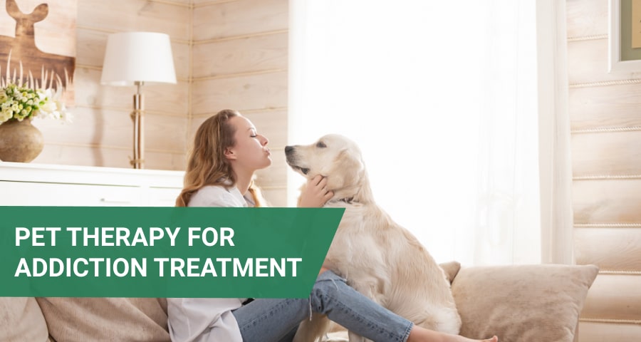 Pet therapy for addiction treatment.